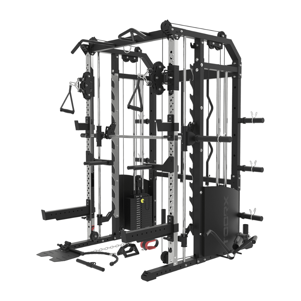 ASX-4500 3-IN-1 dual pulley, smith machine, rack.